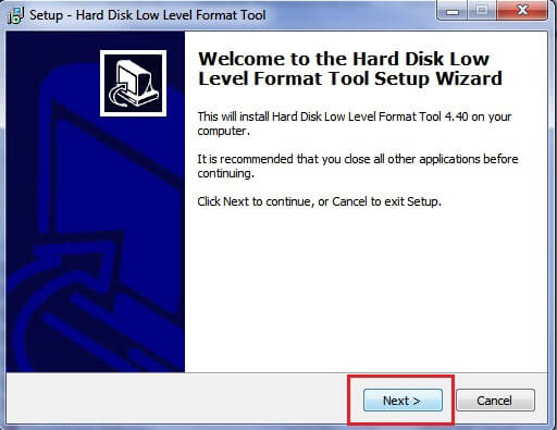 Установка программы HDD Low Level Format Tool
