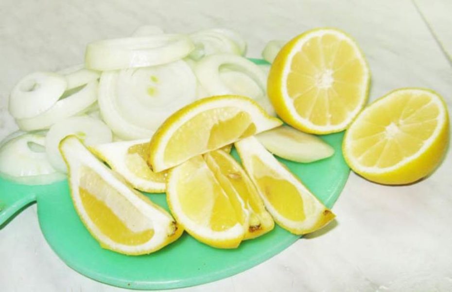 Лук с лимоном